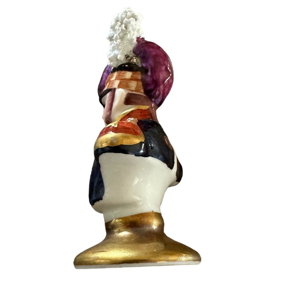 REGIMENTAL LIMOGES CHINA FRENCH NAPOLEONIC ERA SOLDIER BUST FIGURINE - Picture 2 of 5